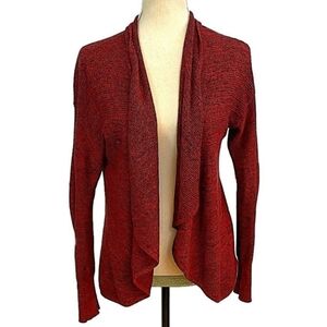 Express Red Marled Cardigan